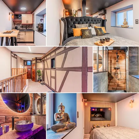 Apartamento Loft Sous Les Colombages D'alsace / Sauna / Jacuzzi / Netflix / Wifi Drusenheim