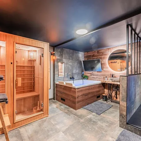 Apartament Loft Sous Les Colombages D'alsace / Sauna / Jacuzzi / Netflix / Wifi Drusenheim